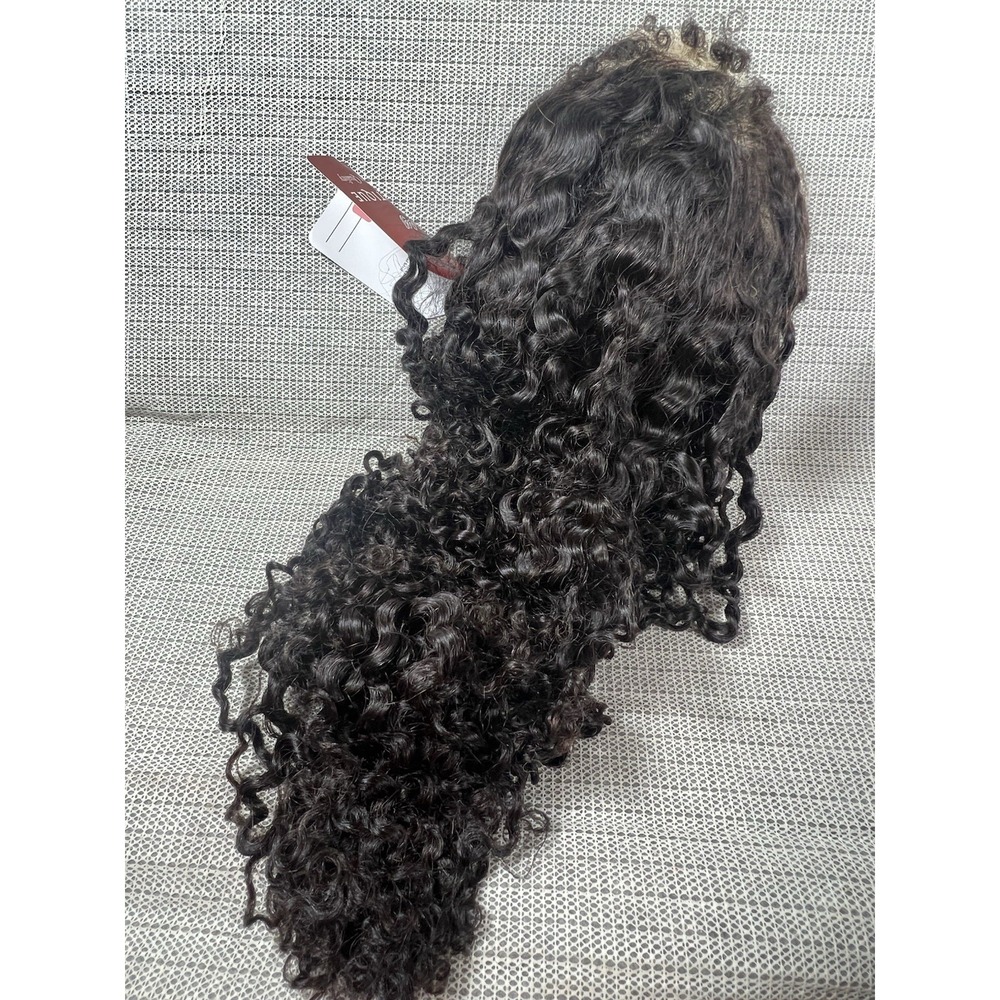 Miss Hair Boutique 100% Human Hair 360 Wig 22" Curly 4C Baby Hair - Picture 4 of 6